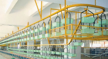 懸掛式柔性輸送線(xiàn)的結(jié)構(gòu)組成